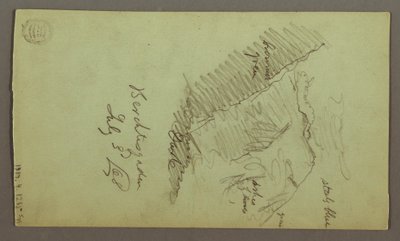 رسم، أبراج، أبراج، أسطح، سبيكت، سقف، يوليو 1868 بواسطة كنيسة فريدريك إدوين