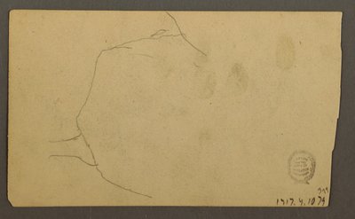 رسم، جذور شجرة تنمو فوق صخرة (جبل تيرنر)، 1877 بواسطة كنيسة فريدريك إدوين