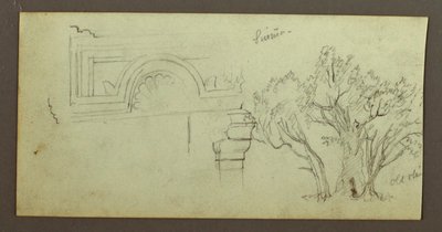 رسم، أشجار، صدفي، فبراير ربما عام 1868 بواسطة كنيسة فريدريك إدوين