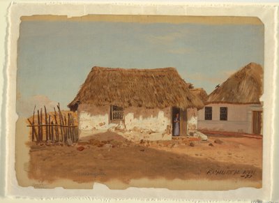 رسم، منزلان في بارانكويلا، كولومبيا، أبريل 1853 بواسطة كنيسة فريدريك إدوين