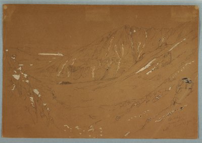 رسم، منظر باتجاه الحوض العظيم، جبل كاتاهدين، سبتمبر 1877 بواسطة كنيسة فريدريك إدوين