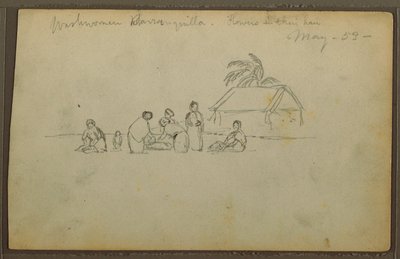 رسم، غسّالة في بارانكويلا، كولومبيا، مايو 1853 بواسطة كنيسة فريدريك إدوين
