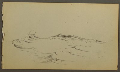 رسم، أمواج، ربما عام 1860 بواسطة كنيسة فريدريك إدوين