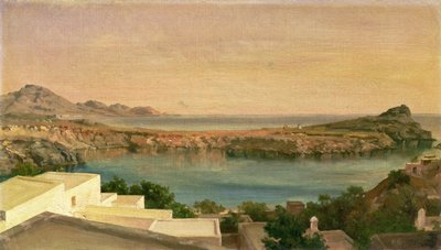 ليندوس ، رودس ، حوالي عام 1867 (زيت على قماش) بواسطة فريدريك ليتون