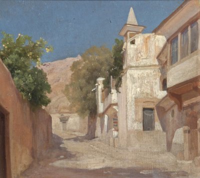 منظر لمنزل السير ريتشارد والسيدة بيرتون في دمشق ، 1873 بواسطة فريدريك ليتون