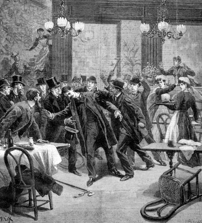 هجوم على م. جورجيويتش ، وزير صربيا في باريس 1893 بواسطة فريدريك ليكس