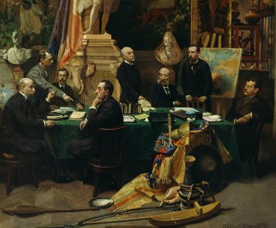 Jules Ferry (1832-1893) welcoming delegates of colonies in November 1892 بواسطة فريدريك ريجامي