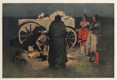 معسكر ليلة ، حانة. 1905 بواسطة فريدريك ريمنجتون