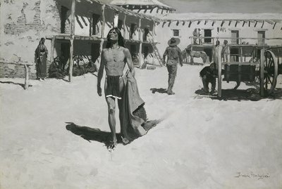 لا شيء سوى النظرات المبهجة التي أعقبت الخفاش ، حوالي عام 1900 (زيت على قماش) بواسطة فريدريك ريمنجتون