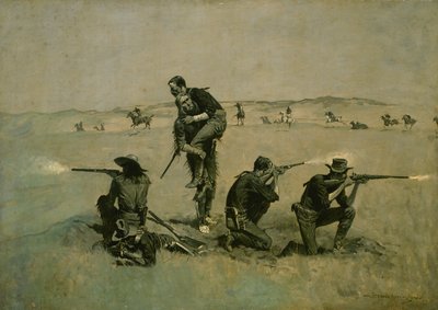 الموقف الأخير (خمسة وعشرون إلى واحد) ج .1896 بواسطة فريدريك ريمنجتون