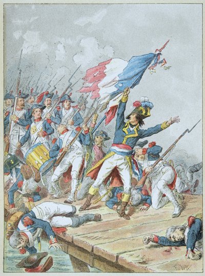 بونابرت يعبر الجسر د أركول في نوفمبر 1796 بواسطة فريدريك ثيودور ليكس