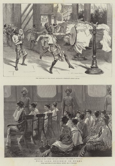 مع اللورد دوفرين في بورما بواسطة فريدريك فيليرز