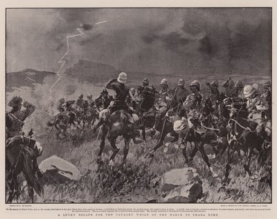 A Lucky Escape for the Cavalry بينما في مارس إلى Thaba Nchu بواسطة Frederic de Haenen