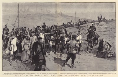 آخر المنفيين ، السجناء الروس في طريقهم إلى السجن في سيبيريا بواسطة فريدريك دي هاينين