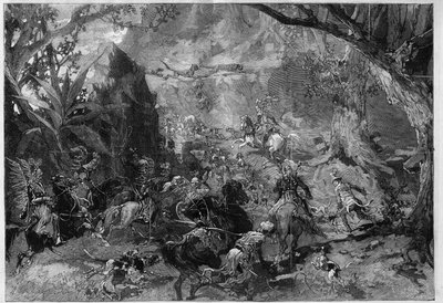 التمثيل المسرحي: "ألف ليلة وليلة" لأدولف دي إنري (دينيري) (1811-1899) وبول فيرير (1843-1920). باريس ، مسرح دو شاتليه بواسطة فريدريك دي هاينين