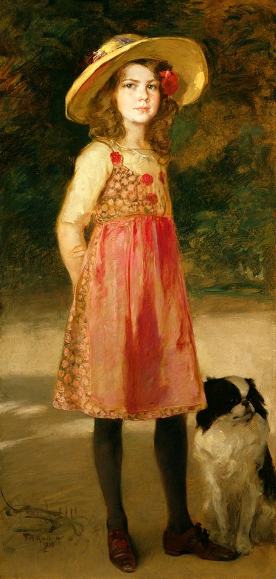 ابنة الفنانة هيلدا بواسطة Frederich August Kaulbach