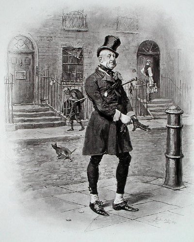 السيد مكاوبر ، من "ديفيد كوبرفيلد" لتشارلز ديكنز ، كتب 1849-50 بواسطة فريدريك (بعد) برنارد
