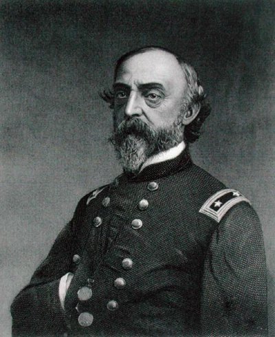 جورج جوردون ميد (1815-1872) نقش بواسطة روبرت إي وايتشيرتش (1814 - 83) بعد صورة (نقش) بواسطة فريدريك (بعد) جوتكونست