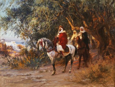 عرب على ظهور الخيل ، 1892 بواسطة فريدريك آرثر بريدجمان