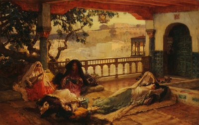 مساء فوق الجزائر ، 1880-1889 بواسطة فريدريك آرثر بريدجمان