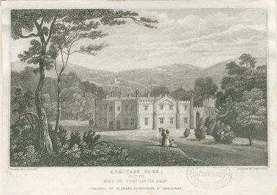 حديقة أرميتاج: engraving، nd [c 1830] بواسطة فريدريك كالفيرت
