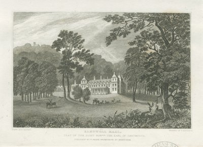 Sandwell Park - Hall: engraving، nd [منتصف القرن التاسع عشر] (طباعة) بواسطة فريدريك كالفيرت