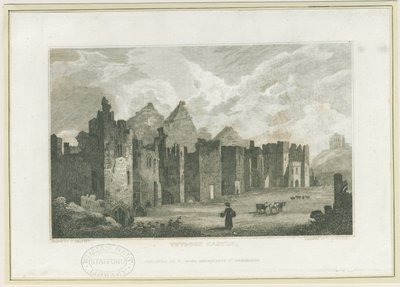 قلعة توتبري - Castle-Yard: نقش ، بدون تاريخ [عام 1830] (طباعة) بواسطة فريدريك كالفيرت
