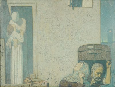 الوداع ، ج 1907 (درجة الحرارة على قماش) بواسطة فريدريك كايلي روبنسون