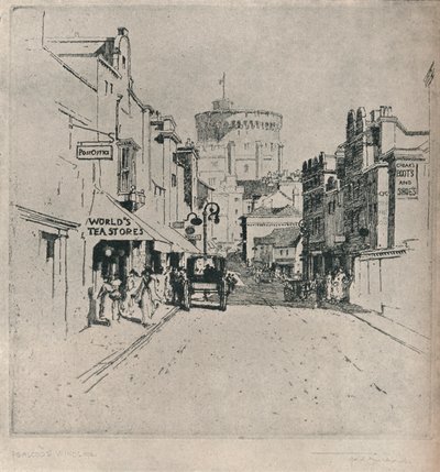 "شارع Peascod ، وندسور" ، عام 1918 بواسطة فريدريك تشارلز ريتشاردز