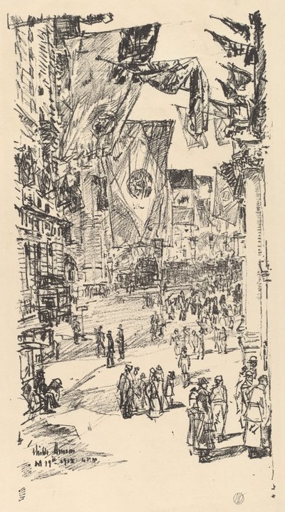 شارع الحلفاء ، 1918. بواسطة فريدريك تشايلد حسام