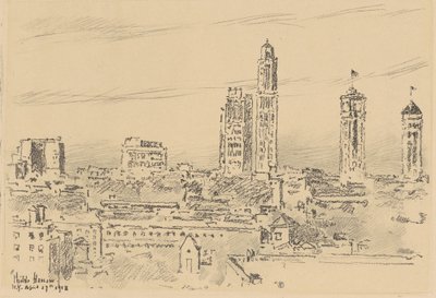 نيويورك سكاي لاين ، المباني الخفيفة ، 1918. بواسطة فريدريك تشايلد حسام