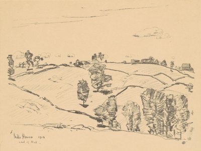 الأسوار الحجرية ، أرض الإيماءة ، 1918. بواسطة فريدريك تشايلد حسام