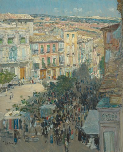 منظر لمدينة جنوبية فرنسية ، 1910. بواسطة فريدريك تشايلد حسام