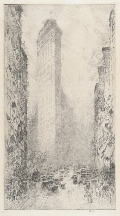 عيد ميلاد واشنطن - الجادة الخامسة والشارع 23 ، 1916. بواسطة فريدريك تشايلد حسام