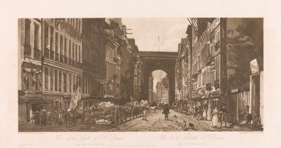 منظر لبوابة القديس دينيس بواسطة Frederick Christian Lewis the Elder