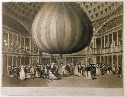 منظر داخلي للبانثيون ، شارع أكسفورد ، لندن ، 1785 (أكواتينت) بواسطة فريدريك جورج بايرون
