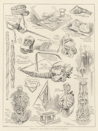 اسكتشات في ستانلي والمعرض الأفريقي بواسطة Frederick George Kitton