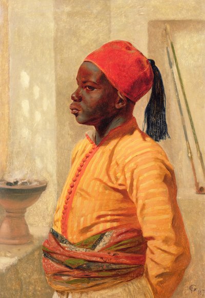 صورة نصفية لطفل عربي بواسطة Frederick Goodall