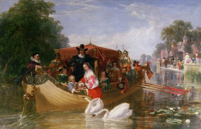 أيام أسعد تشارلز الأول ، 1855 بواسطة Frederick Goodall