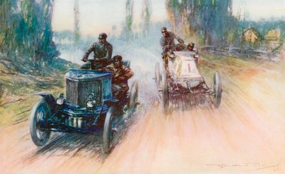 في سباق باريس-أمستردام لعام 1898 ، تم تجهيز بانهارد الأبيض لشارون بعجلة بدلاً من توجيه المحراث لأول مرة في تاريخ السباقات (لون ليثو) بواسطة فريدريك جوردون (بعد) كروسبي