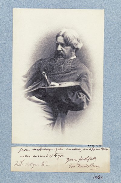 صورة فورد مادوكس براون (1821-1893) c.1870 (طباعة بلاتينية) بواسطة فريدريك هوليير