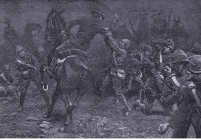 الرائد بول سميث يعالج دي ويت ، من بعد بريتوريا: حرب العصابات التي نشرتها Harmsworth Bros Limited ، 1901 بواسطة فريدريك جود وو