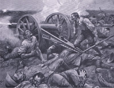 الدفاع عن Dewetsdorp: العمل بمفرده 15 مدقة ، التوضيح من بعد بريتوريا: حرب العصابات ، 1902 بواسطة فريدريك جود وو