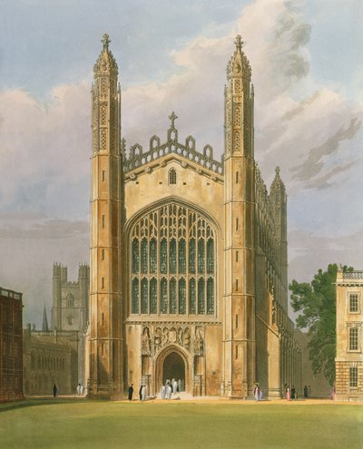 كامبريدج: Kings College from "History of Cambridge"، Vol.1 بواسطة فريدريك ماكنزي
