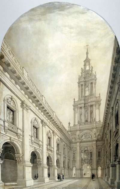 تصميم للمبادلة الملكية الجديدة ، 1839. بواسطة فريدريك ماكنزي