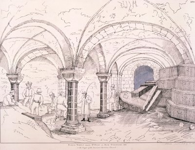 سرداب القديسة ماري لو بو ، 1819 بواسطة فريدريك ناش