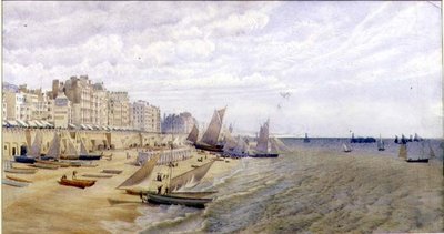 الجبهة ، برايتون ، حوالي 1870 (ألوان مائية على ورق) بواسطة فريدريك بيبيس كوكريل