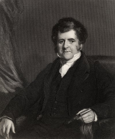 ريتشارد برايت ، نقش بواسطة H. Cock ، من "معرض الصور الوطنية ، المجلد الأول" ، تم نشره عام 1820 بواسطة فريدريك ريتشارد ساي