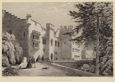 Brougham Hall, Westmoreland (engraving) بواسطة فريدريك ويليام هولمي