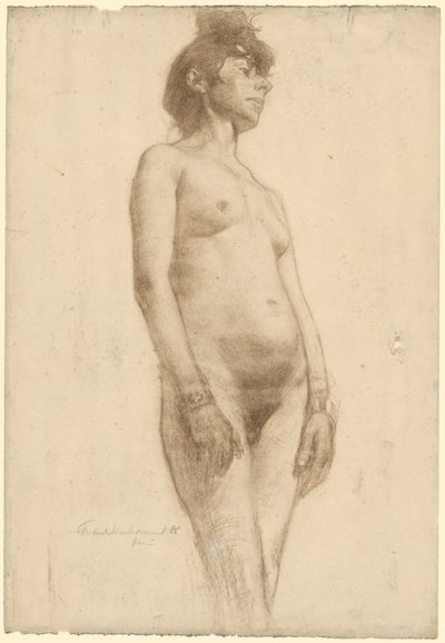 امرأة عارية واقفة ، 1885. بواسطة Frederick William MacMonnies